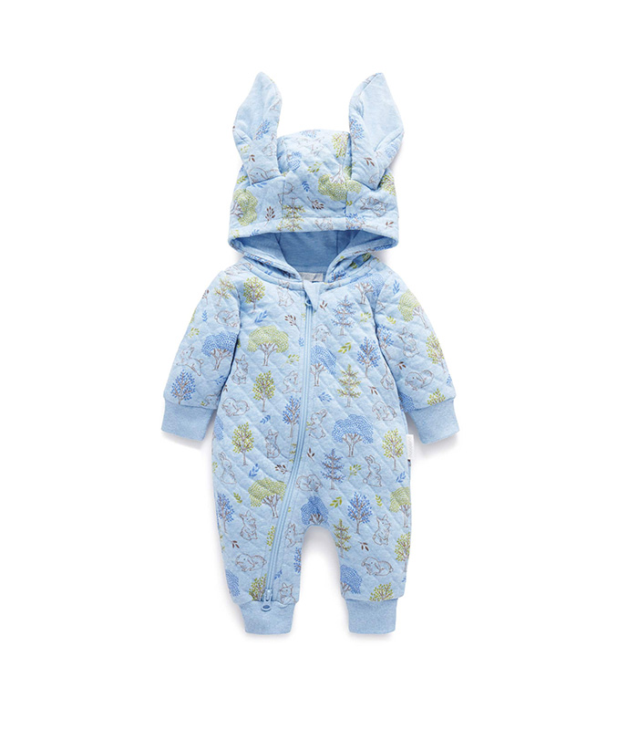 Temsili Ürün - Bunny Quilted Growsuit